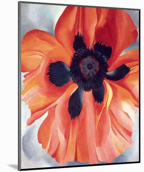 Red Poppy, No. VI, 1928-Georgia O'Keeffe-Mounted Art Print