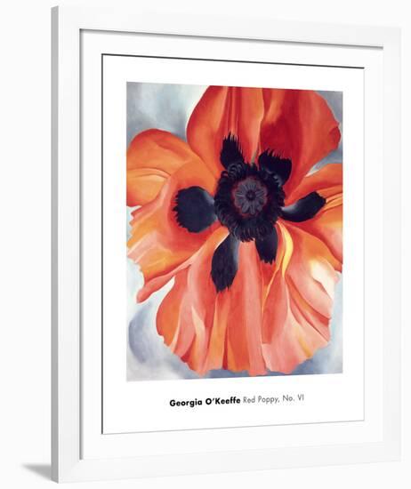 Red Poppy, No. VI, 1928-Georgia O'Keeffe-Framed Art Print