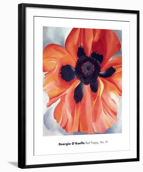 Red Poppy, No. VI, 1928-Georgia O'Keeffe-Framed Art Print