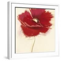 Red Poppy Power III-Marilyn Robertson-Framed Art Print