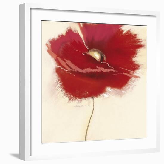 Red Poppy Power III-Marilyn Robertson-Framed Art Print