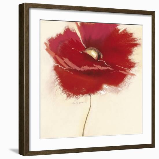 Red Poppy Power III-Marilyn Robertson-Framed Art Print