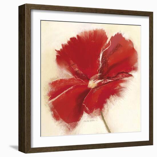 Red Poppy Power IV-Marilyn Robertson-Framed Giclee Print