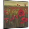 Red Poppy Sunrise-null-Mounted Art Print