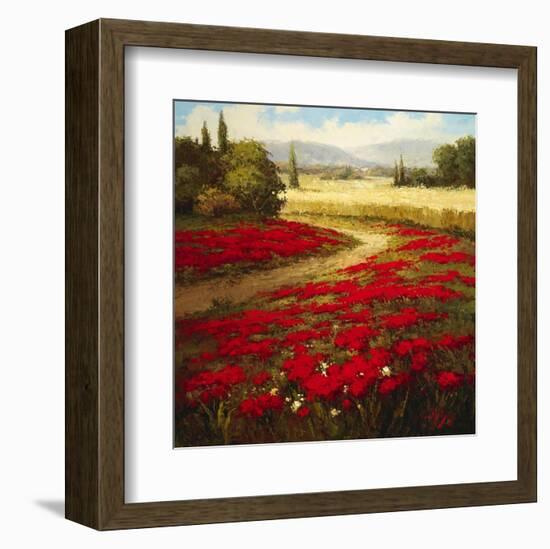 Red Poppy Trail-Hulsey-Framed Art Print
