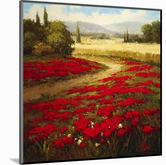 Red Poppy Trail-Hulsey-Mounted Art Print