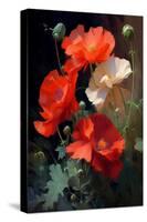 Red Poppy-Vivienne Dupont-Stretched Canvas