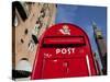 Red Post Box, City Hall Square, Copenhagen, Denmark, Scandinavia, Europe-Frank Fell-Stretched Canvas