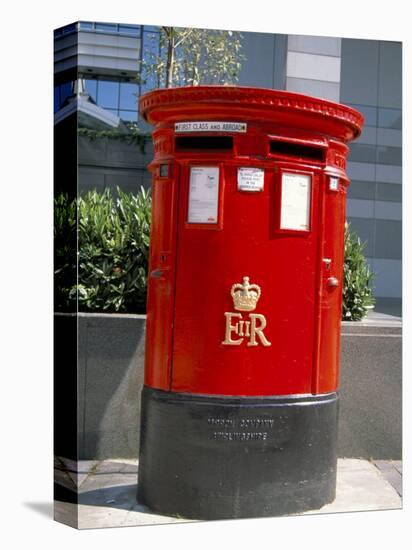 Red Post Box, London, England, United Kingdom-Nelly Boyd-Stretched Canvas