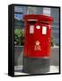 Red Post Box, London, England, United Kingdom-Nelly Boyd-Framed Stretched Canvas