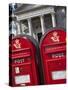 Red Post Boxes and Marble Church Entrance, Copenhagen, Denmark, Scandinavia, Europe-Frank Fell-Stretched Canvas