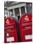 Red Post Boxes and Marble Church Entrance, Copenhagen, Denmark, Scandinavia, Europe-Frank Fell-Stretched Canvas