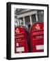 Red Post Boxes and Marble Church Entrance, Copenhagen, Denmark, Scandinavia, Europe-Frank Fell-Framed Photographic Print