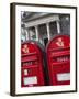 Red Post Boxes and Marble Church Entrance, Copenhagen, Denmark, Scandinavia, Europe-Frank Fell-Framed Photographic Print