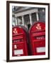 Red Post Boxes and Marble Church Entrance, Copenhagen, Denmark, Scandinavia, Europe-Frank Fell-Framed Photographic Print