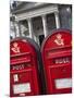 Red Post Boxes and Marble Church Entrance, Copenhagen, Denmark, Scandinavia, Europe-Frank Fell-Mounted Photographic Print