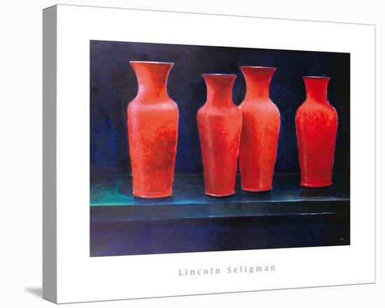 Red Pots-Lincoln Seligman-Stretched Canvas