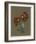 Red Primula Auricula, 1830 (W/C and Bodycolour on Paper with a Prepared Ground)-Louise D'Orleans-Framed Giclee Print