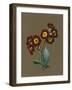 Red Primula Auricula, 1830 (W/C and Bodycolour on Paper with a Prepared Ground)-Louise D'Orleans-Framed Giclee Print