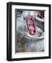 Red Pull Tabs on Cold Cans of Lager Beer-Steve Lupton-Framed Photographic Print