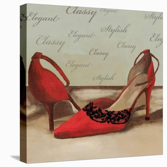 Red Pumps-Anna Polanski-Stretched Canvas