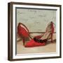 Red Pumps-Anna Polanski-Framed Art Print