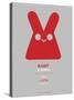 Red Rabbit Multilingual Poster-NaxArt-Stretched Canvas