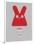 Red Rabbit Multilingual Poster-NaxArt-Framed Art Print