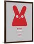 Red Rabbit Multilingual Poster-NaxArt-Framed Art Print