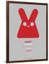 Red Rabbit Multilingual Poster-NaxArt-Framed Art Print