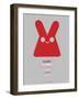 Red Rabbit Multilingual Poster-NaxArt-Framed Art Print