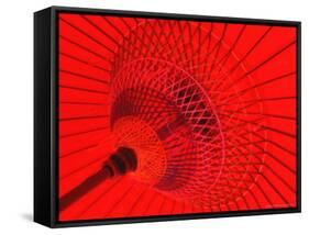 Red Radial, Japan-Shin Terada-Framed Stretched Canvas