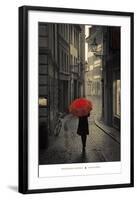 Red Rain-Stefano Corso-Framed Art Print