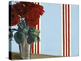 Red Red Roses-Alix Soubiran-Hall-Stretched Canvas