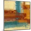 Red Retro Car-Yashna-Mounted Art Print