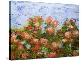 Red Ribbon Roses-Allan Friedlander-Stretched Canvas