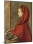 Red Riding Hood (A Portrait of Effie Millais, the artist's daughter)-John Everett Millais-Mounted Giclee Print