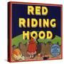 Red Riding Hood Brand - Charter Oak, California - Citrus Crate Label-Lantern Press-Stretched Canvas