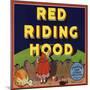 Red Riding Hood Brand - Charter Oak, California - Citrus Crate Label-Lantern Press-Mounted Art Print