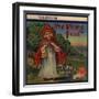 Red Riding Hood Brand - Charter Oak, California - Citrus Crate Label-Lantern Press-Framed Art Print