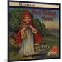 Red Riding Hood Brand - Charter Oak, California - Citrus Crate Label-Lantern Press-Mounted Art Print