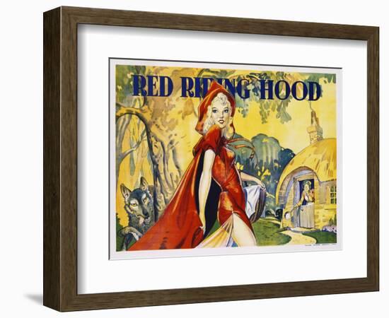 Red Riding Hood Color Print-null-Framed Giclee Print