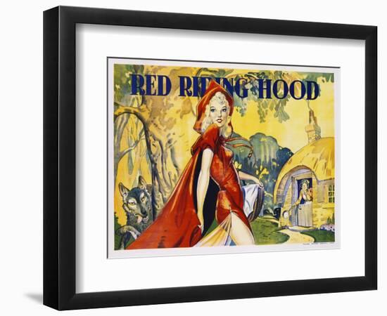 Red Riding Hood Color Print-null-Framed Giclee Print