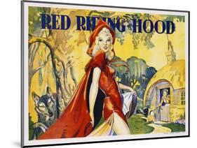 Red Riding Hood Color Print-null-Mounted Giclee Print