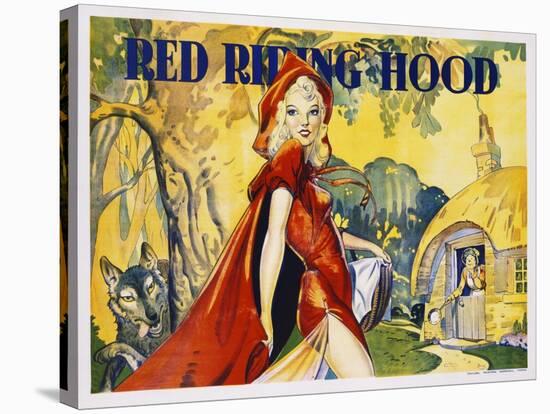 Red Riding Hood Color Print-null-Stretched Canvas