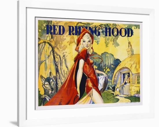Red Riding Hood Color Print-null-Framed Giclee Print