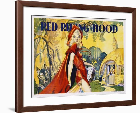 Red Riding Hood Color Print-null-Framed Giclee Print