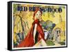 Red Riding Hood Color Print-null-Framed Stretched Canvas