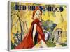 Red Riding Hood Color Print-null-Stretched Canvas