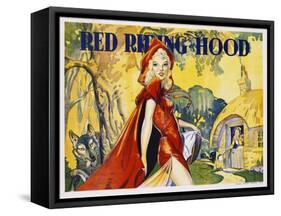 Red Riding Hood Color Print-null-Framed Stretched Canvas